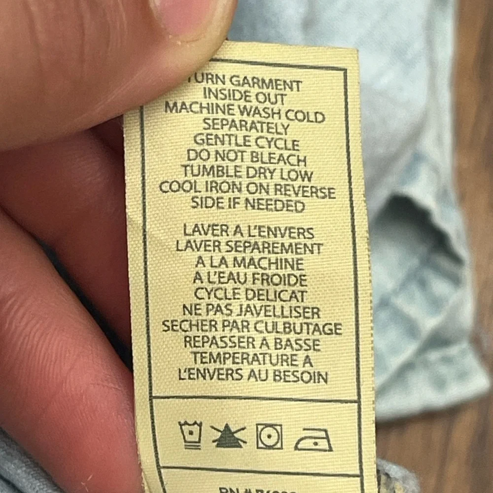 7 for all mankind  light wash denim ( not actually ) print dress